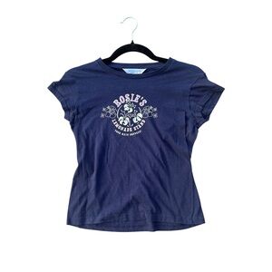Aeropostale Y2K Navy Graphic Tee S